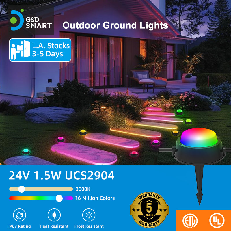 C6601 24V RGBW landscape pathway light by G&D SMART