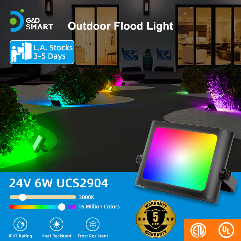 C6602 24V RGBW landscape flood light by G&D SMART