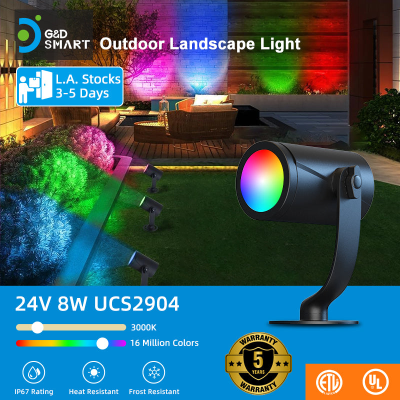 C6605 24V 8W RGBW landscape accent light by G&D SMART